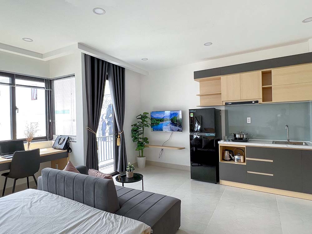 Nice serviced apartment for lease on Nguyen Cuu Van Street, Binh Thanh District