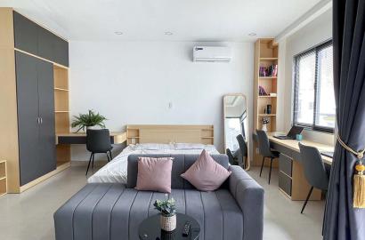 Nice serviced apartment for lease on Nguyen Cuu Van Street, Binh Thanh District