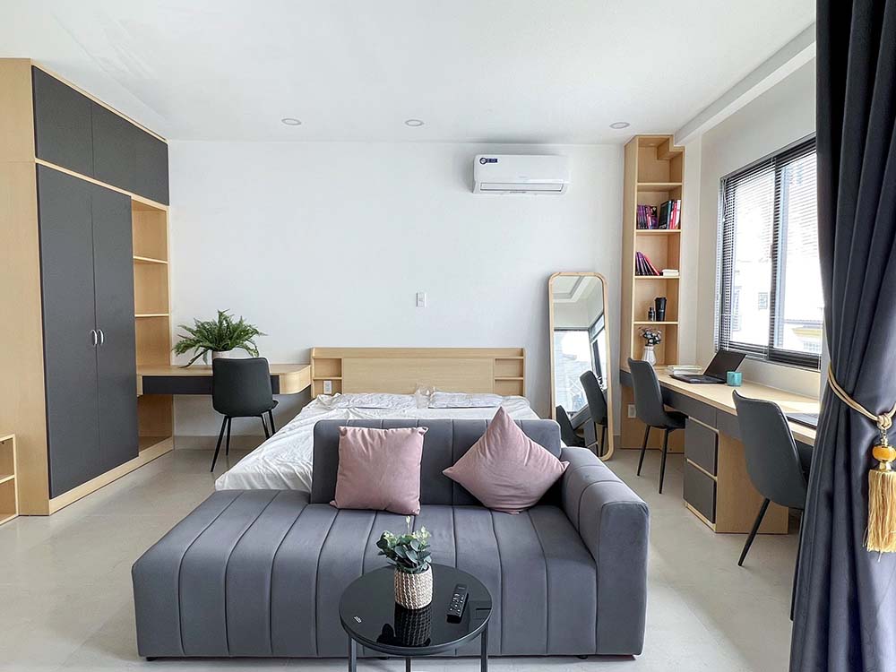 Nice serviced apartment for lease on Nguyen Cuu Van Street, Binh Thanh District