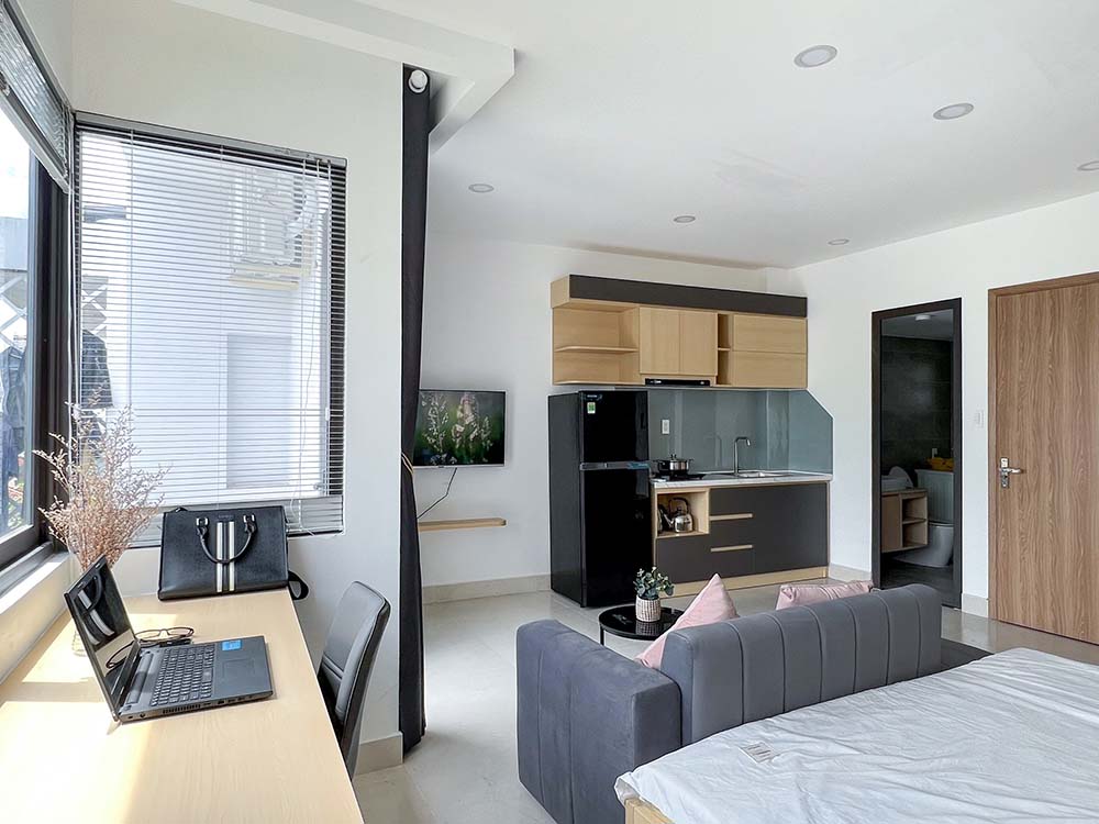 Nice serviced apartment for lease on Nguyen Cuu Van Street, Binh Thanh District