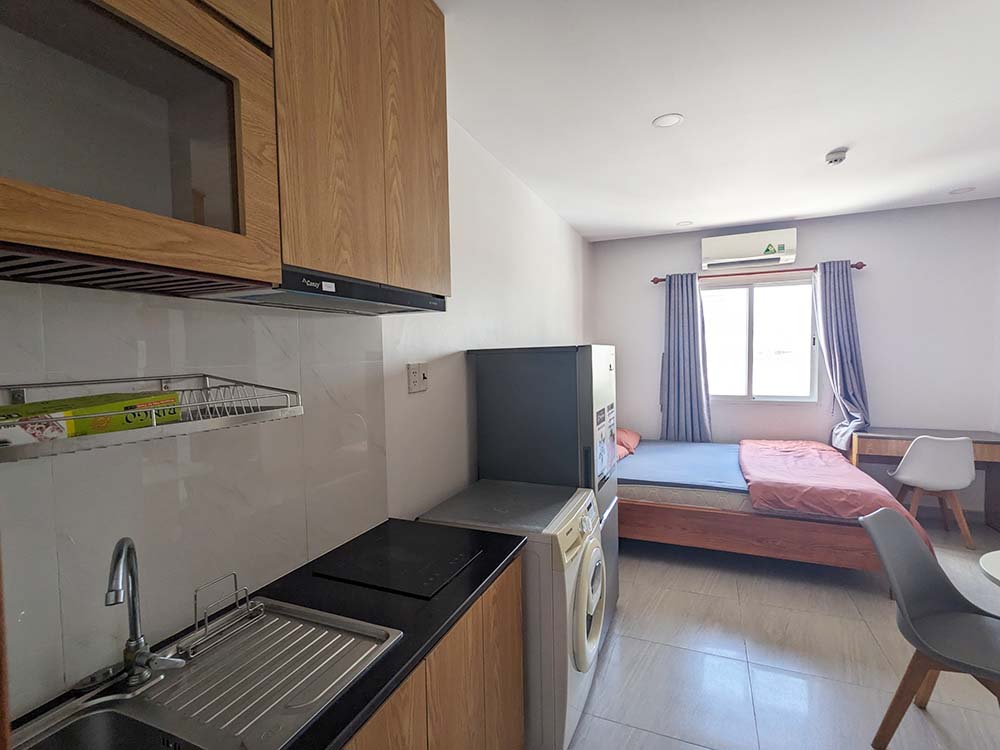Studio serviced apartment for rent on Xo Viet Nghe Tinh Street, Binh Thanh District