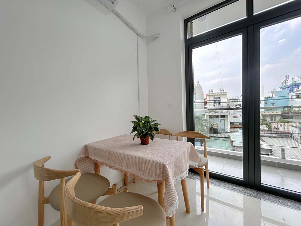 Bright-light serviced apartment for lease in Binh Thanh District Tran Binh Trong St