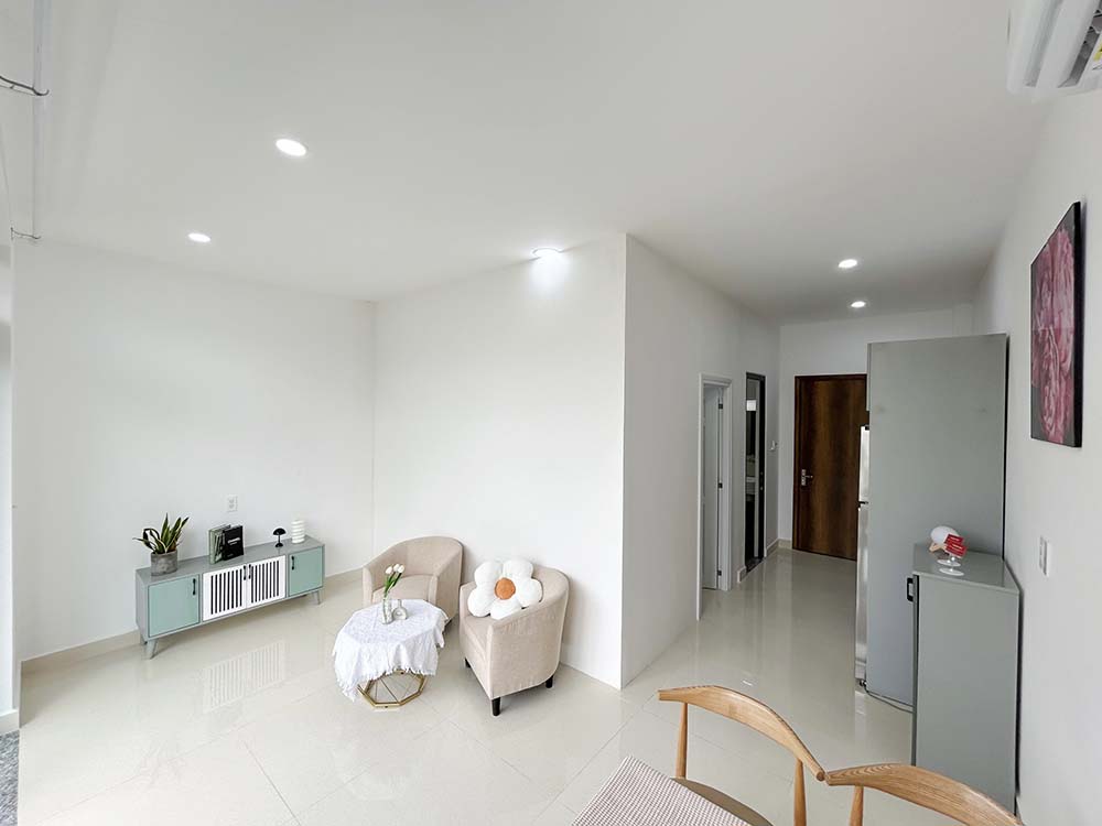 Bright-light serviced apartment for lease in Binh Thanh District Tran Binh Trong St