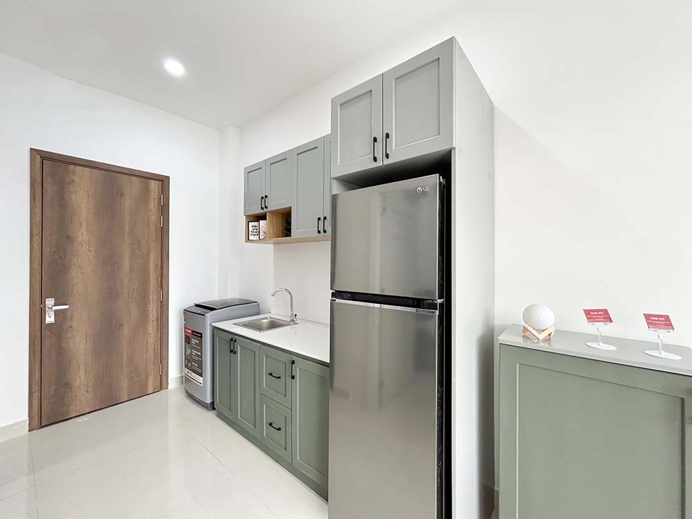 Bright-light serviced apartment for lease in Binh Thanh District Tran Binh Trong St