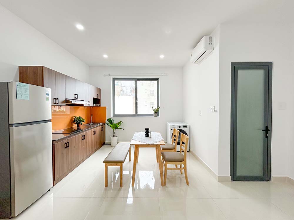 Nice serviced apartment for rent on Tran Binh Trong Street, Binh Thanh District