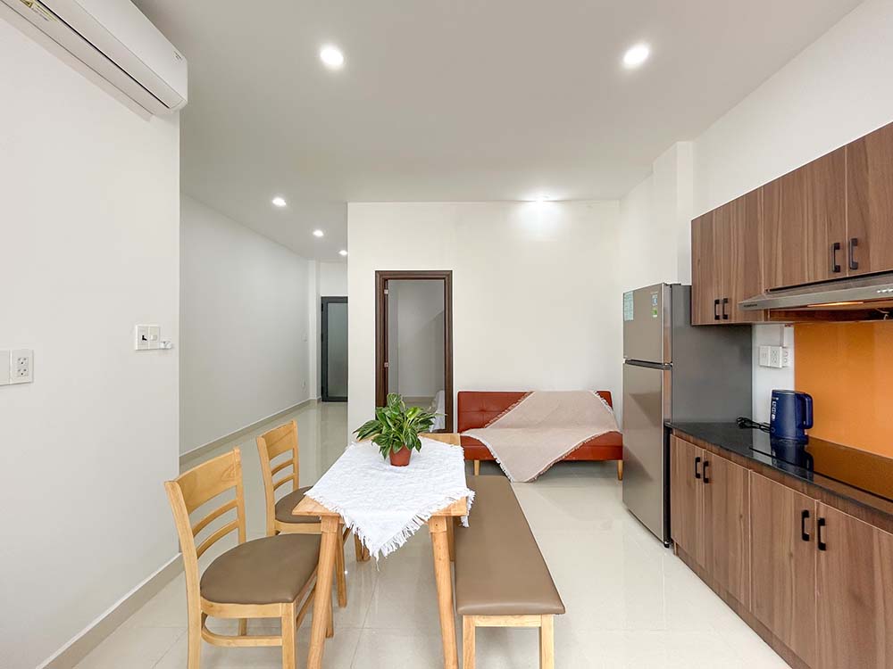 Nice serviced apartment for rent on Tran Binh Trong Street, Binh Thanh District