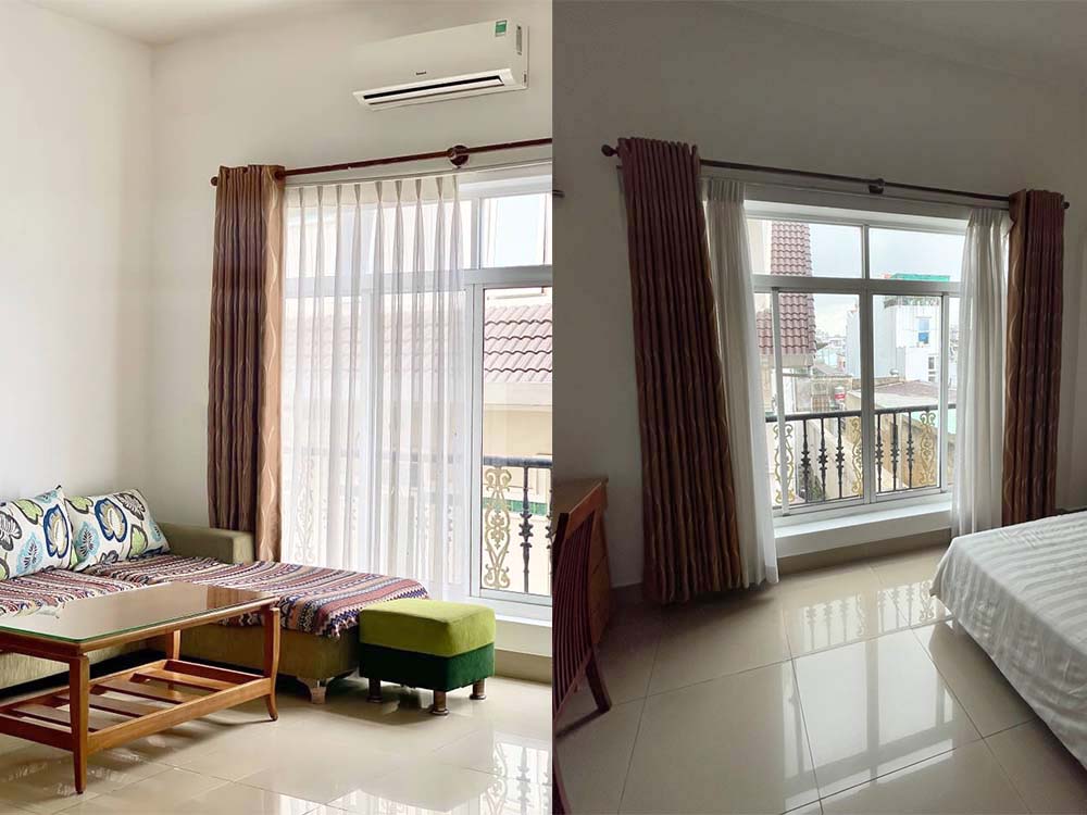 Spacious serviced apartment for rent on Le Van Sy Street, Phu Nhuan District