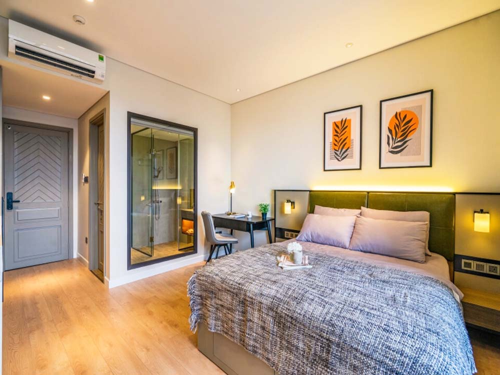 Windy studio serviced apartment for rent on Thao Dien Ward Thu Duc City Saigon