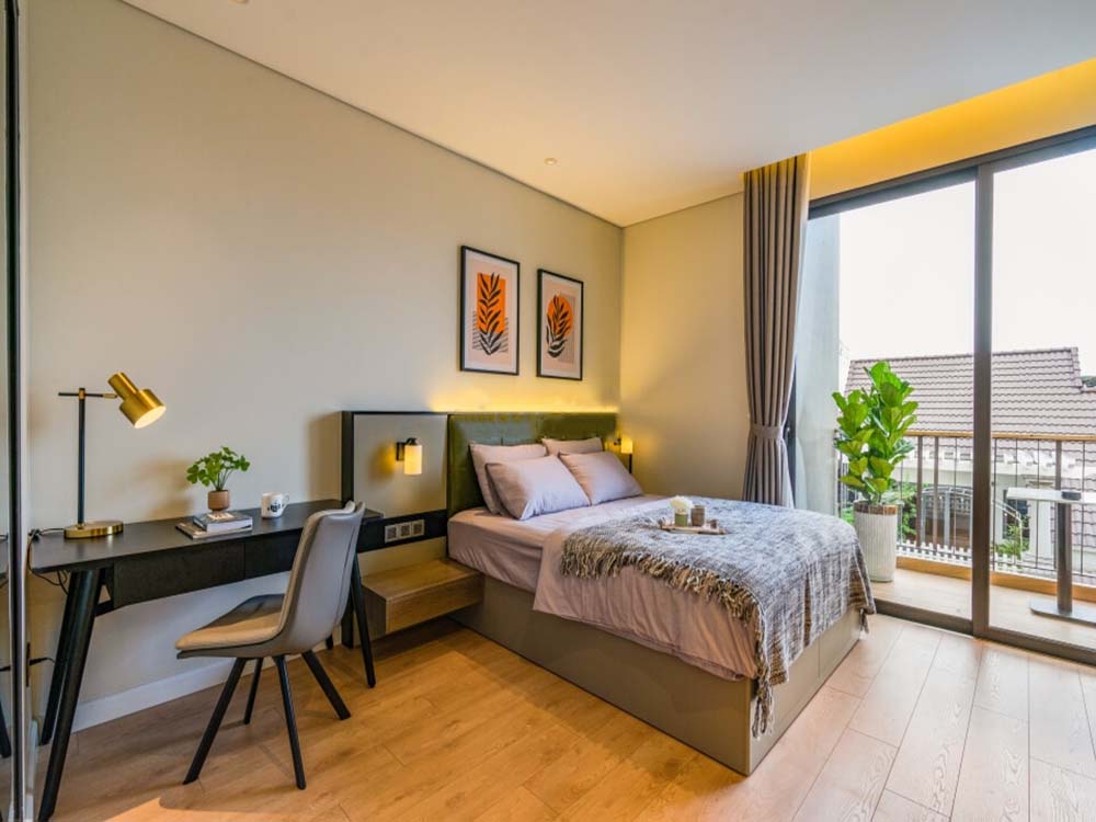 Windy studio serviced apartment for rent on Thao Dien Ward Thu Duc City Saigon
