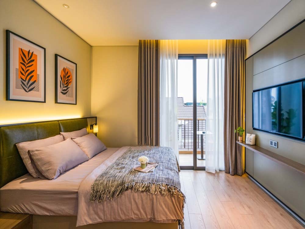 Windy studio serviced apartment for rent on Thao Dien Ward Thu Duc City Saigon