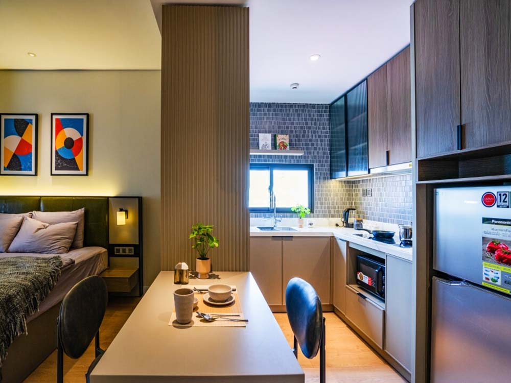 Nice serviced apartment leasing in Thao Dien BeHOLM building in Thu Duc City