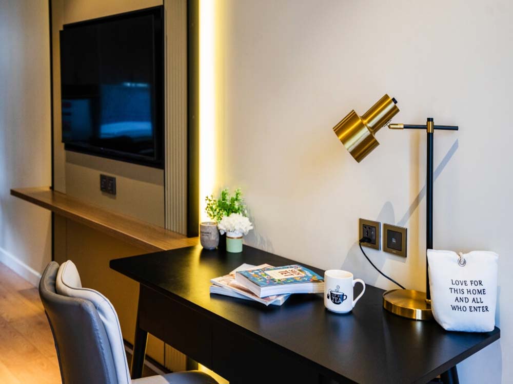 Nice serviced apartment leasing in Thao Dien BeHOLM building in Thu Duc City