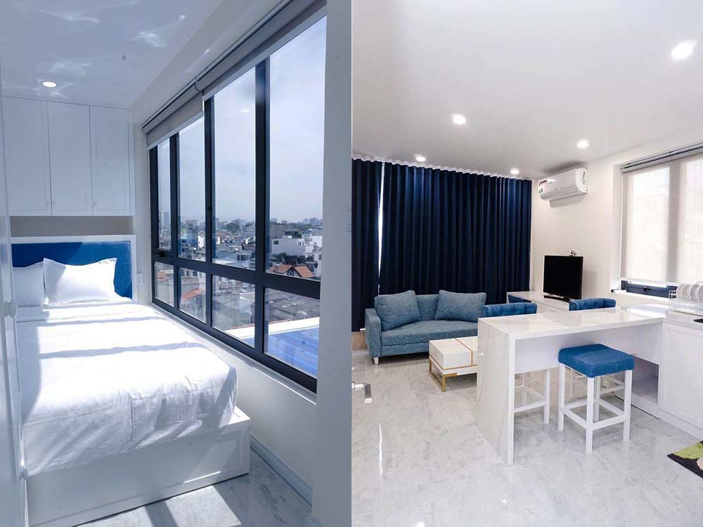 Studio serviced apartment renting in Phu Nhuan District, Tran Huu Trang Street