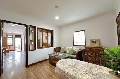 Rustic serviced apartment for lease in District 3, Huynh Tinh Cua Street, Ho Chi Minh City