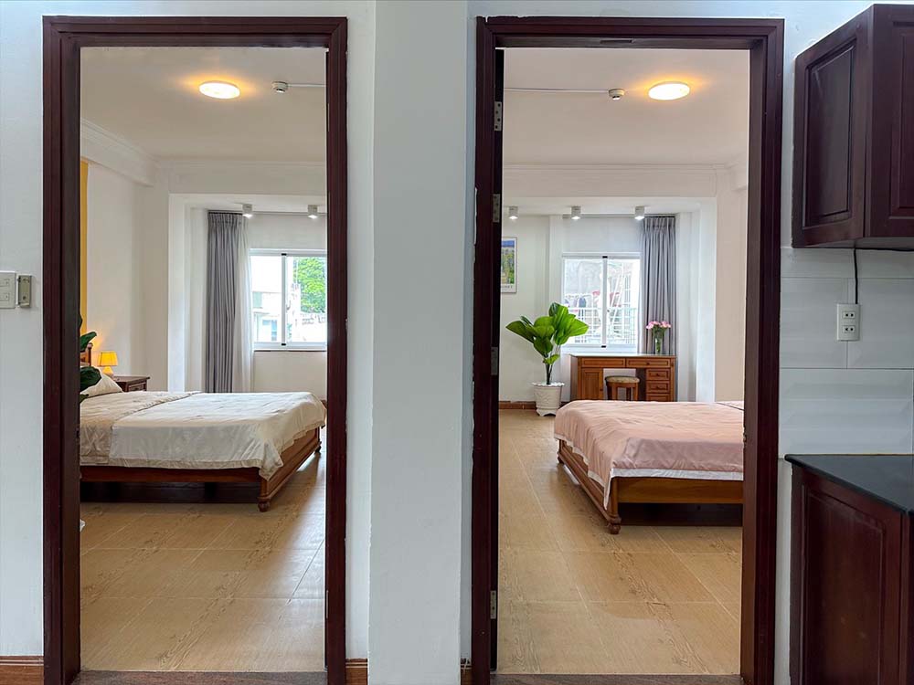 Two bedrooms serviced apartment for lease on Hai Ba Trung Street District 1