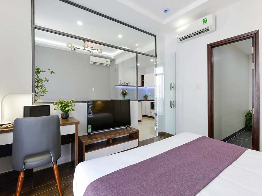 Modern serviced apartment renting on Ung Van Khiem Street, Binh Thanh District