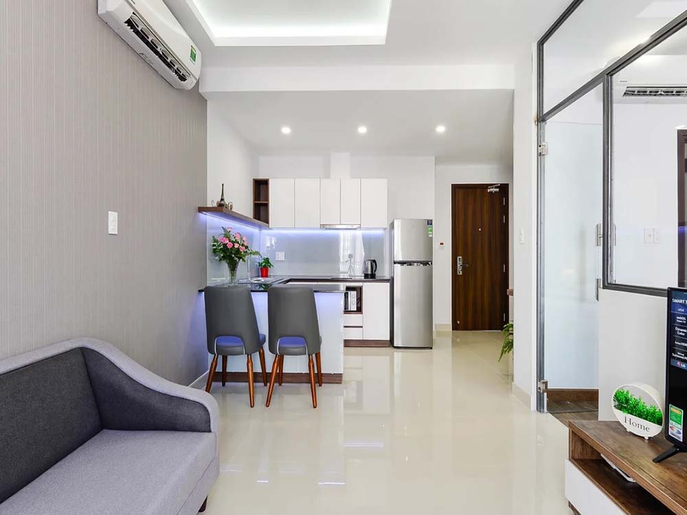 Modern serviced apartment renting on Ung Van Khiem Street, Binh Thanh District