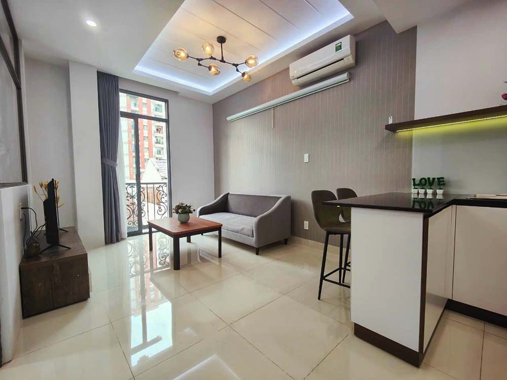 Modern serviced apartment renting on Ung Van Khiem Street, Binh Thanh District
