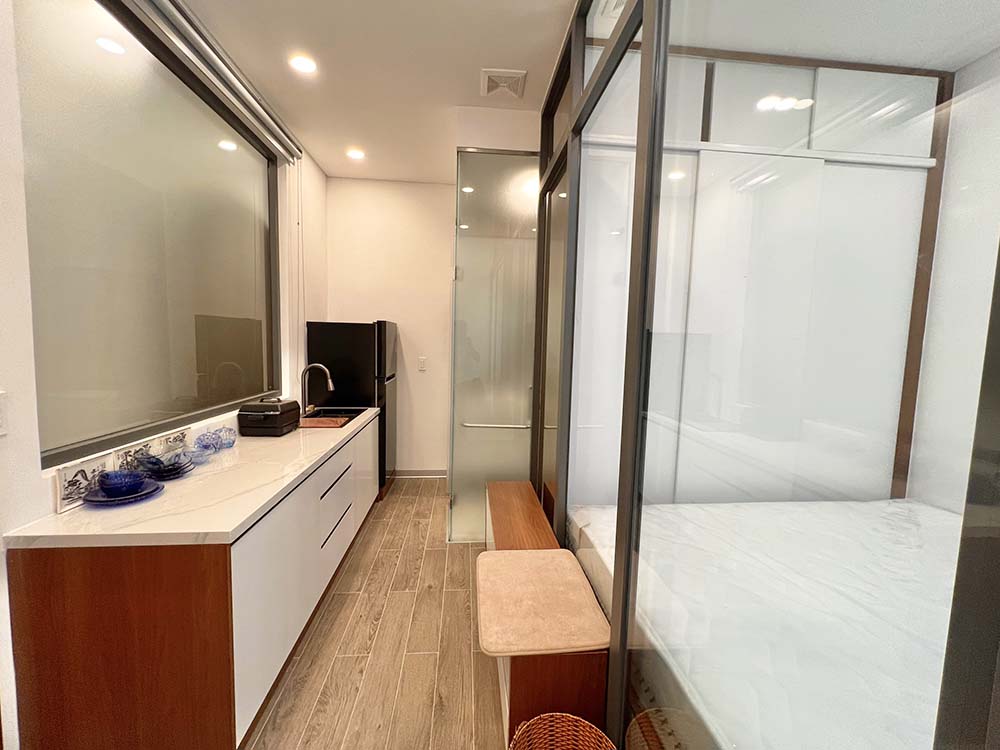 Nice studio serviced apartment for rent in Dakao Ward, Ly Van Phuc Street