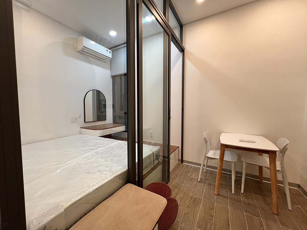 Nice studio serviced apartment for rent in Dakao Ward, Ly Van Phuc Street