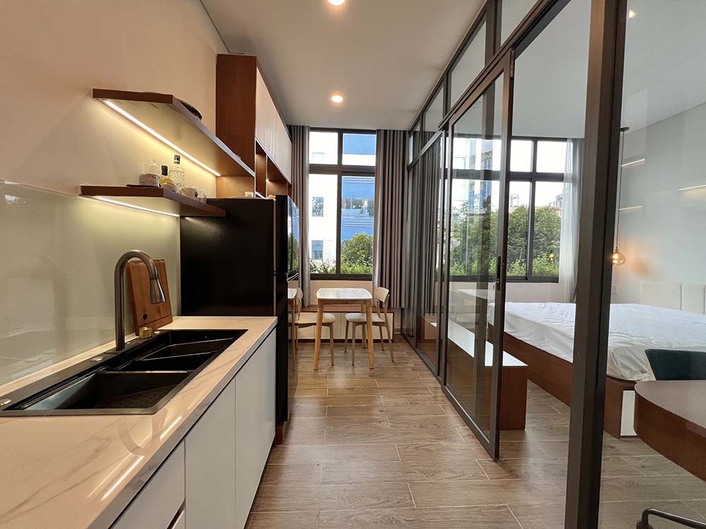 Cozy one bedroom serviced apartment for rent in Dakao Ward, Ly Van Phuc Street, District 1