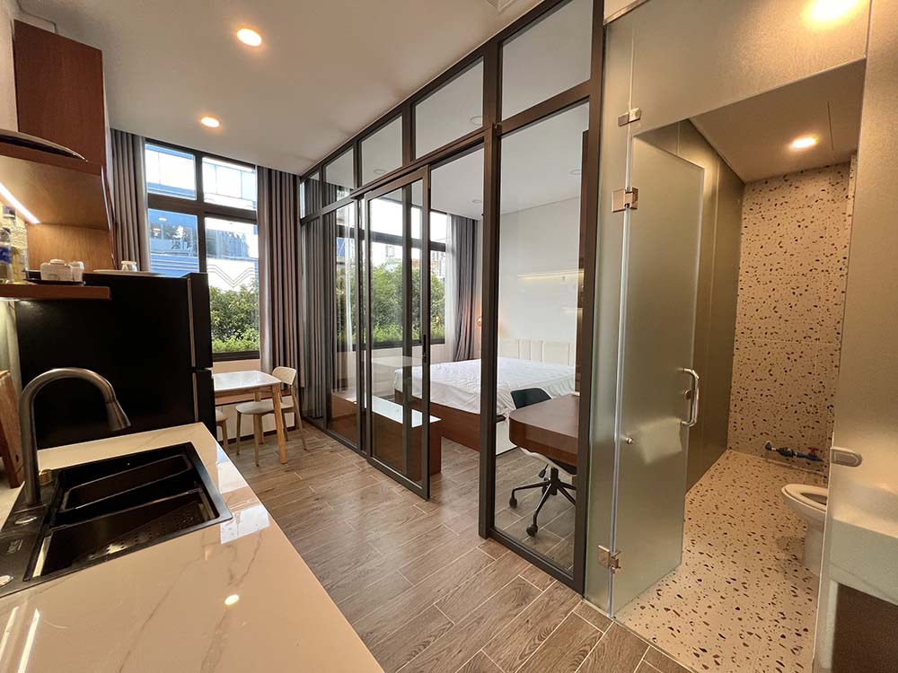 Cozy one bedroom serviced apartment for rent in Dakao Ward, Ly Van Phuc Street, District 1
