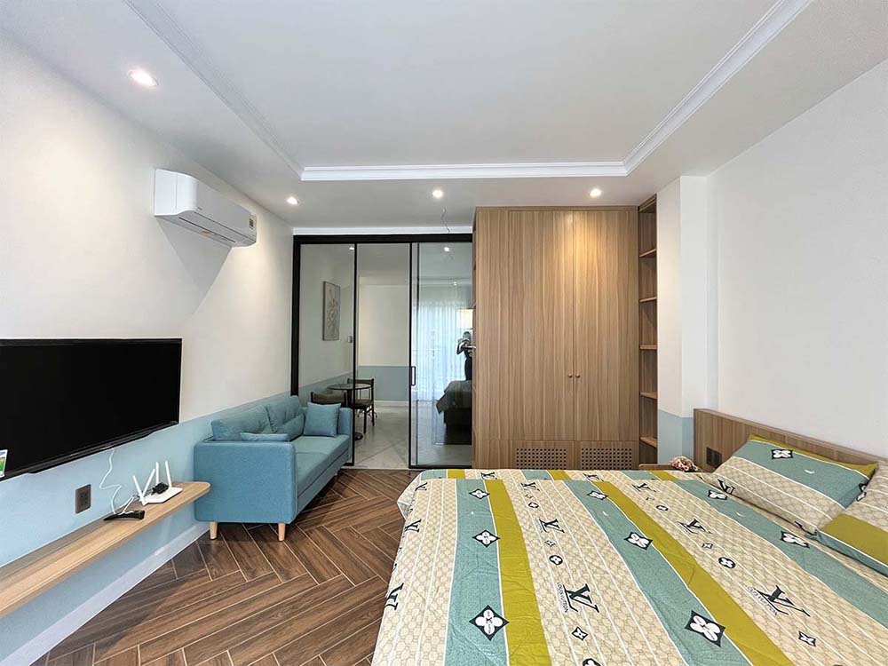 Serviced apartment for lease on Nguyen Cuu Van Street, Binh Thanh District Saigon