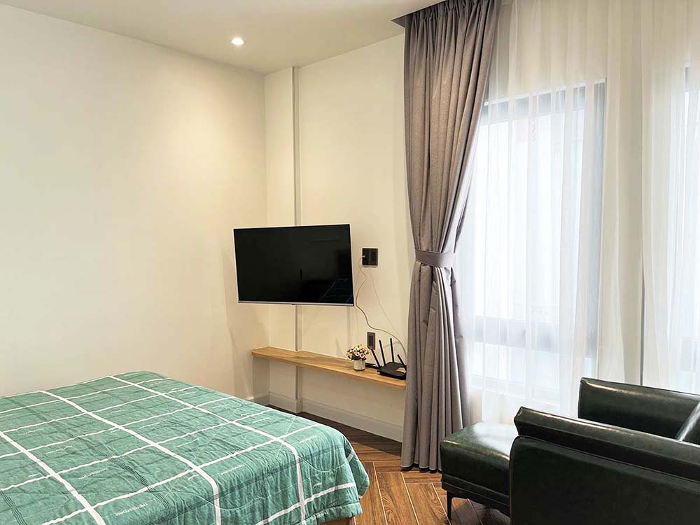 Modern style serviced apartment for lease on Nguyen Cuu Van Street, Binh Thanh Dist