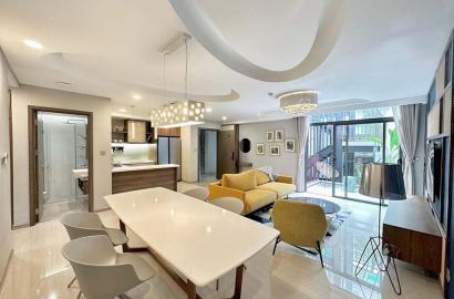 Nice serviced apartment for lease in Thao Dien area, Thu Duc City, Le Van Mien Street