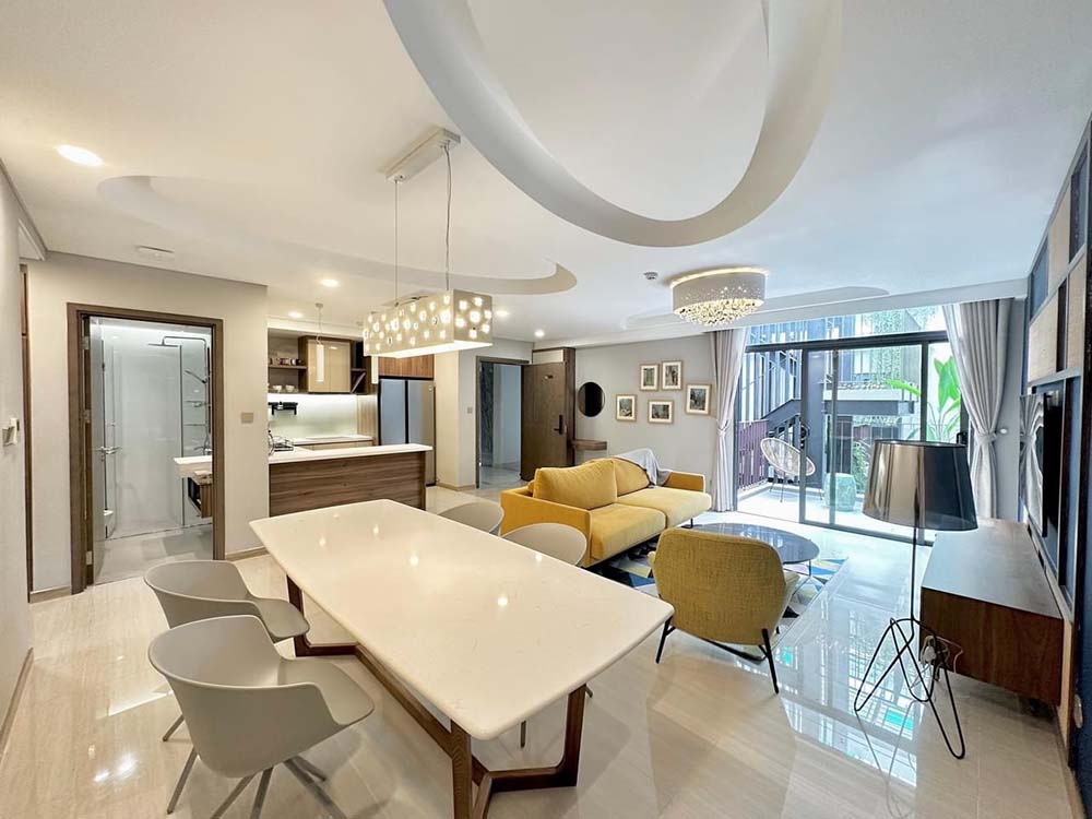 Nice serviced apartment for lease in Thao Dien area, Thu Duc City, Le Van Mien Street