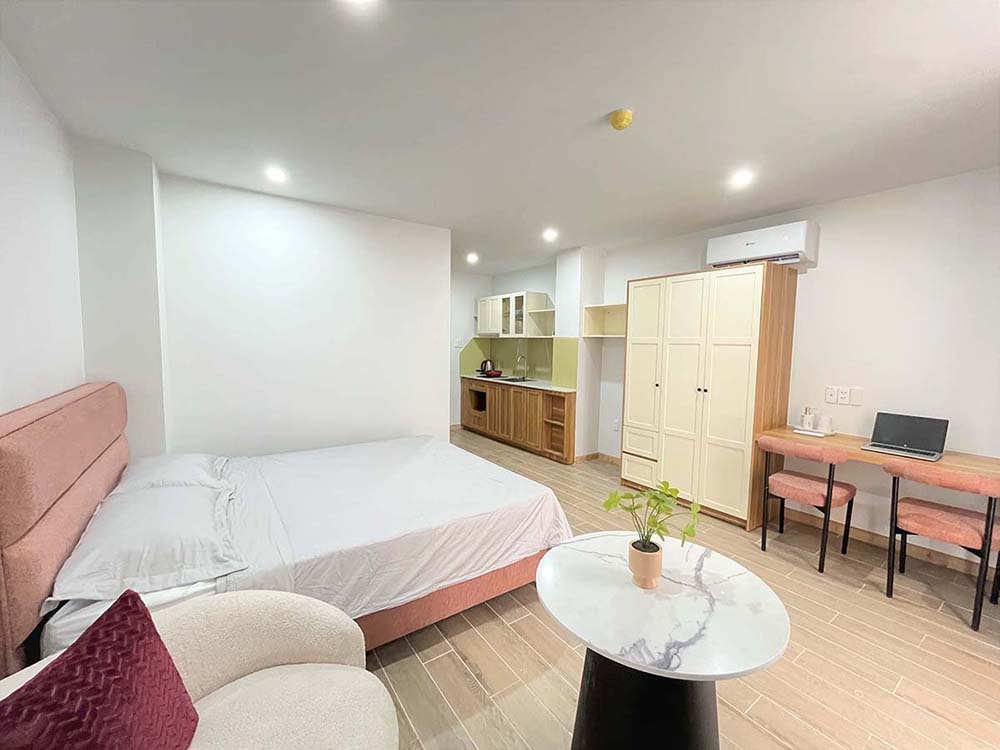 Studio serviced apartment for rent in Tan Binh District, Pho Quang Street