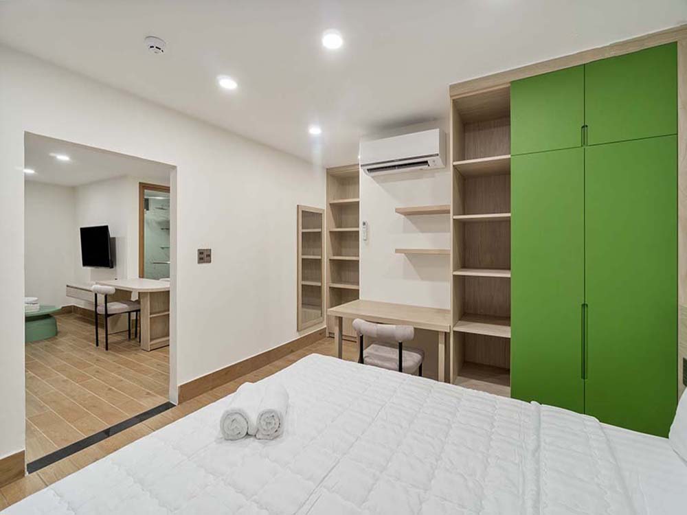 One bedroom serviced apartment for rent on Nguyen Cuu Van Street, Binh Thanh