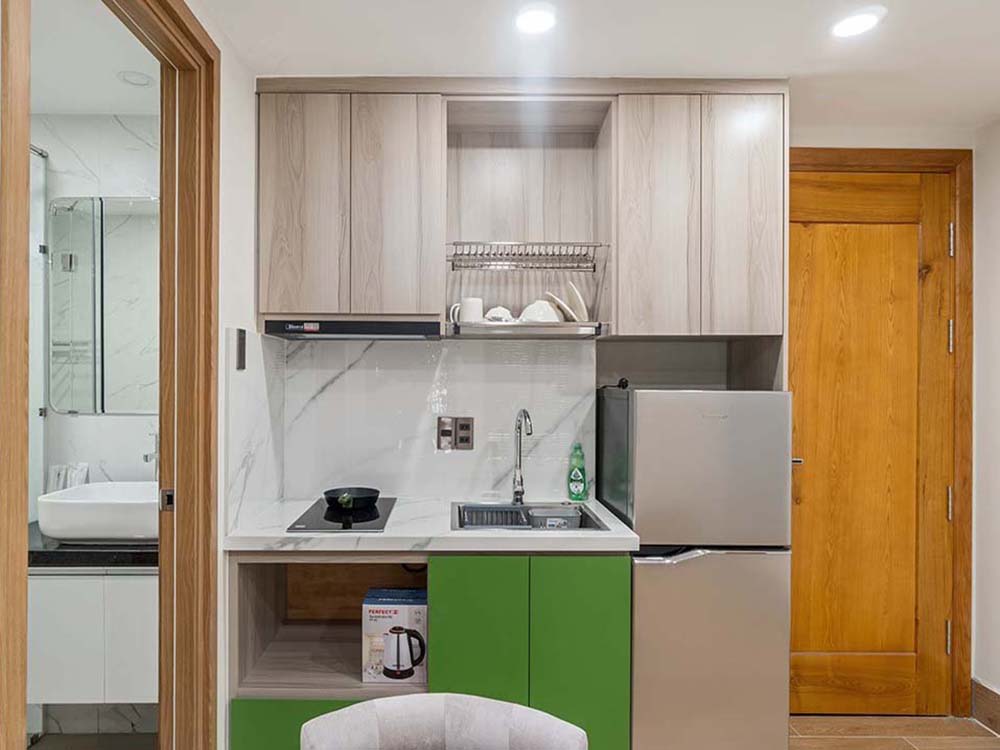 One bedroom serviced apartment for rent on Nguyen Cuu Van Street, Binh Thanh
