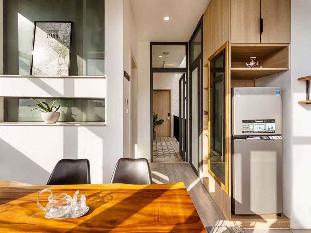 Bright-light penthouse serviced apartment for rent in Binh Thanh District Saigon