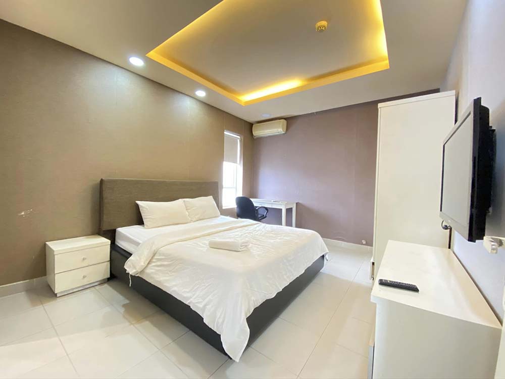 Two bedroom serviced apartment for lease on Hai Ba Trung Street District 3 Saigon