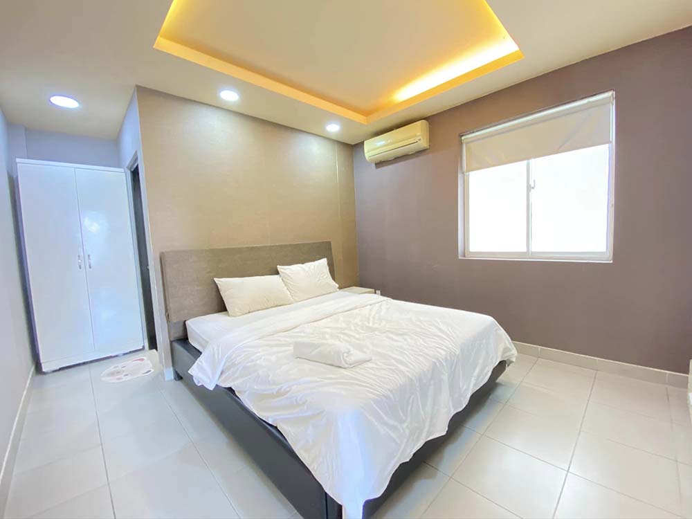 Two bedroom serviced apartment for lease on Hai Ba Trung Street District 3 Saigon