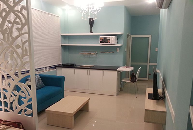 Serviced studio apartment for rent on Rach Bung Binh street District 3