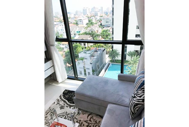 Two Bedroom apartment in The Ascent , Quoc Huong street , Thao Dien , district 2 for rent.