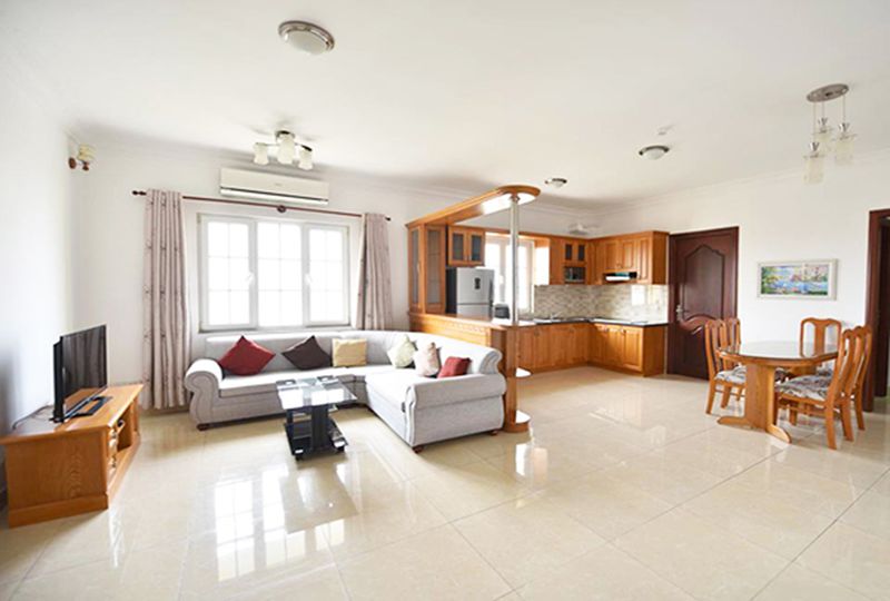 Three bedroom serviced apartment in Thao Dien district 2 for rent