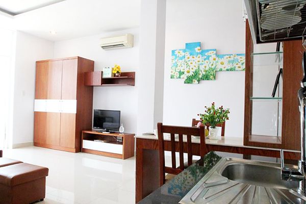 Nice serviced apartment at Tran Binh Trong street in distric 5 for rent