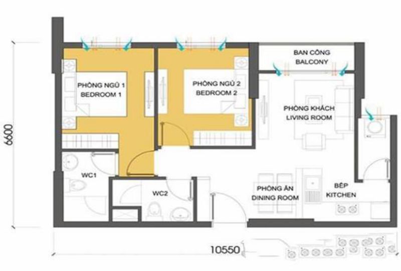 New apartment leasing in Masteri Thao Dien District 2 HCMC
