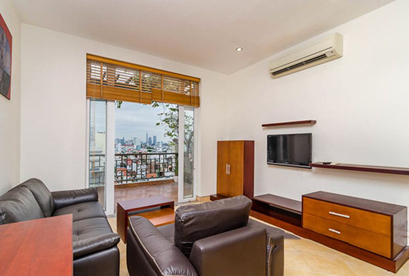Nice view serviced apartment for rent in Nguyen Dinh Chinh street Phu Nhuan district