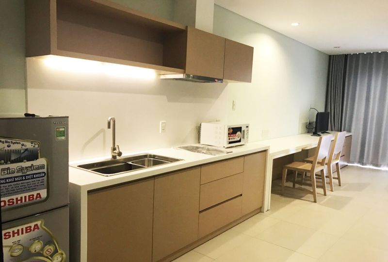 Nice studio serviced apartment for lease in Nam Ki Khoi Nghia District 3.
