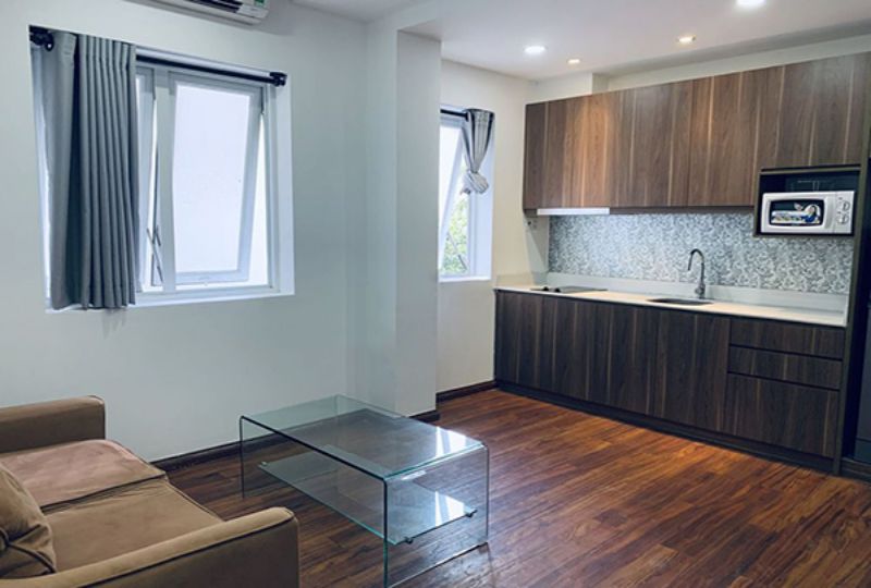 One bedroom serviced apartment for rent at Tong Huu Dinh street  district 2