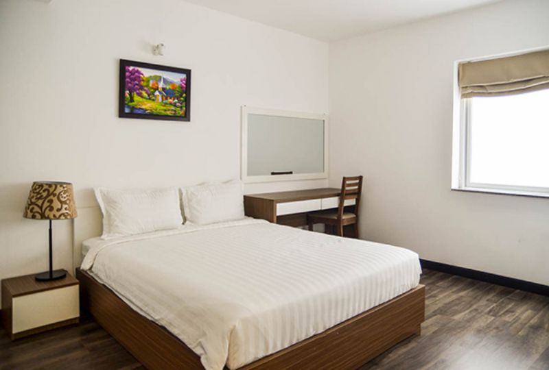 Nice serviced apartment for lease in quiet area of Quoc Huong st district 2