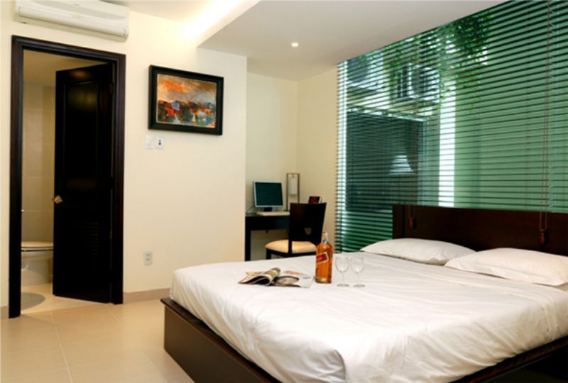 Nice serviced apartment for lease Saigon located at Nguyen Van Troi street
