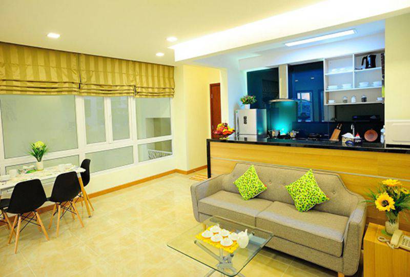 2 bedroom Saigon serviced apartment for rent on Quoc Huong street district 2