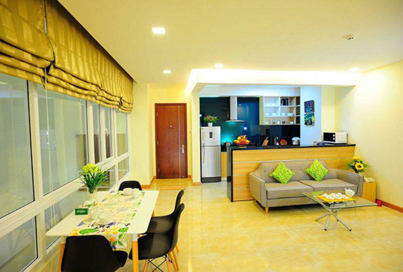 2 bedroom Saigon serviced apartment for rent on Quoc Huong street district 2