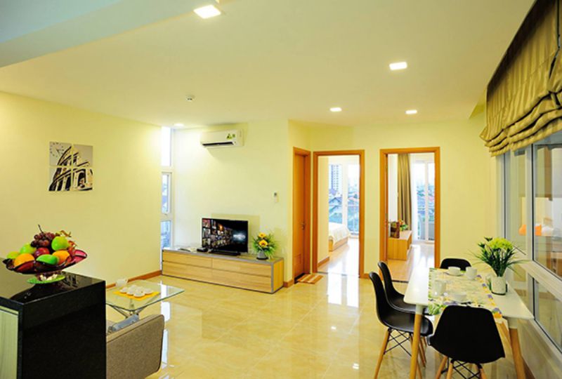 2 bedroom Saigon serviced apartment for rent on Quoc Huong street district 2