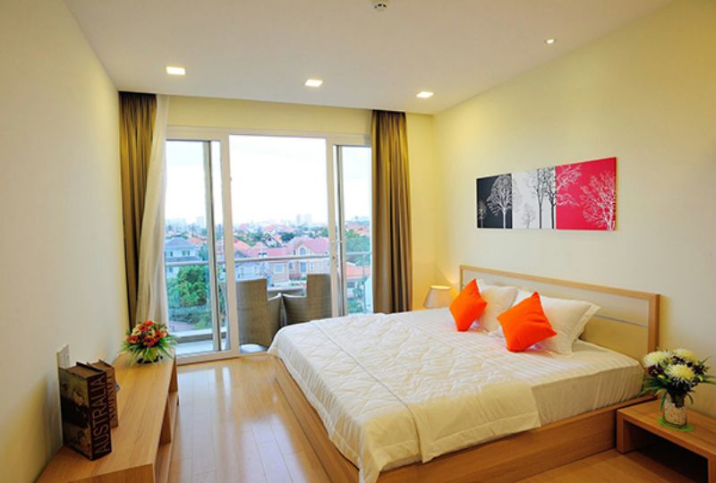 2 bedroom Saigon serviced apartment for rent on Quoc Huong street district 2